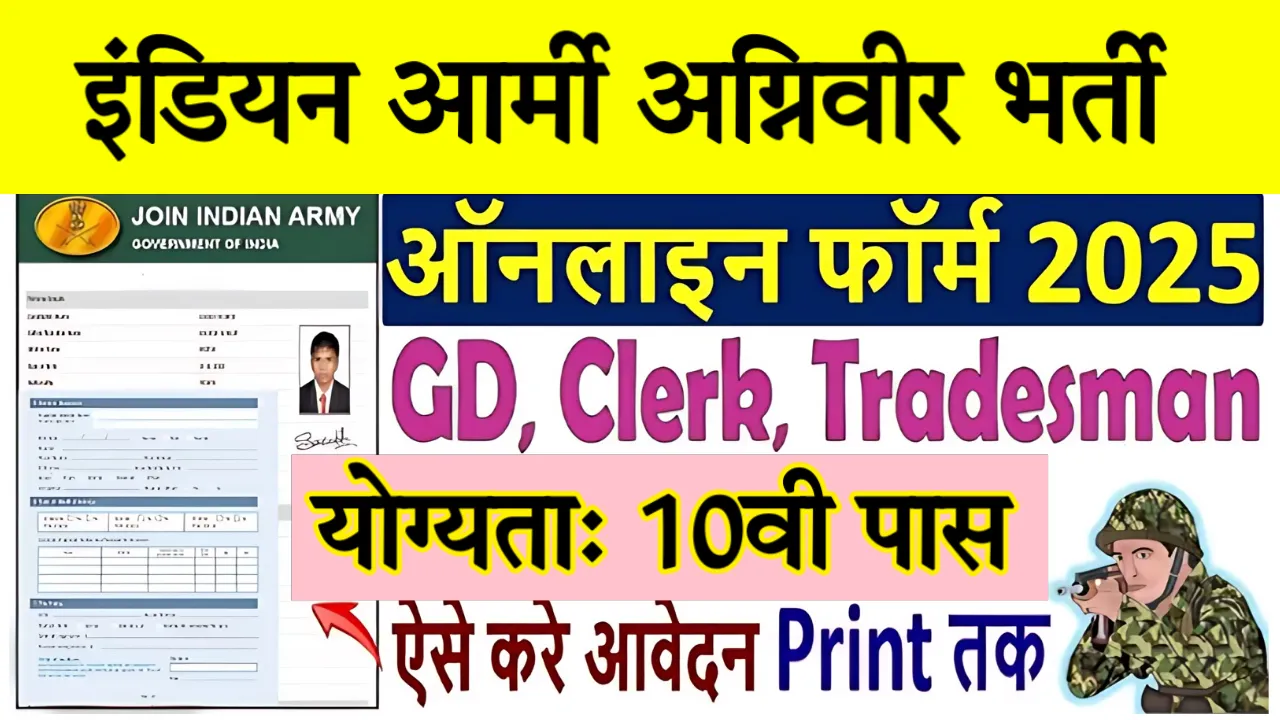 Indian Army Agniveer Vacancy 25000 Post