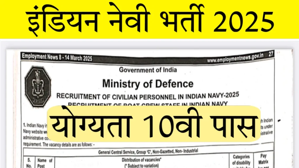 Indian Navy Group C Recruitment 2025