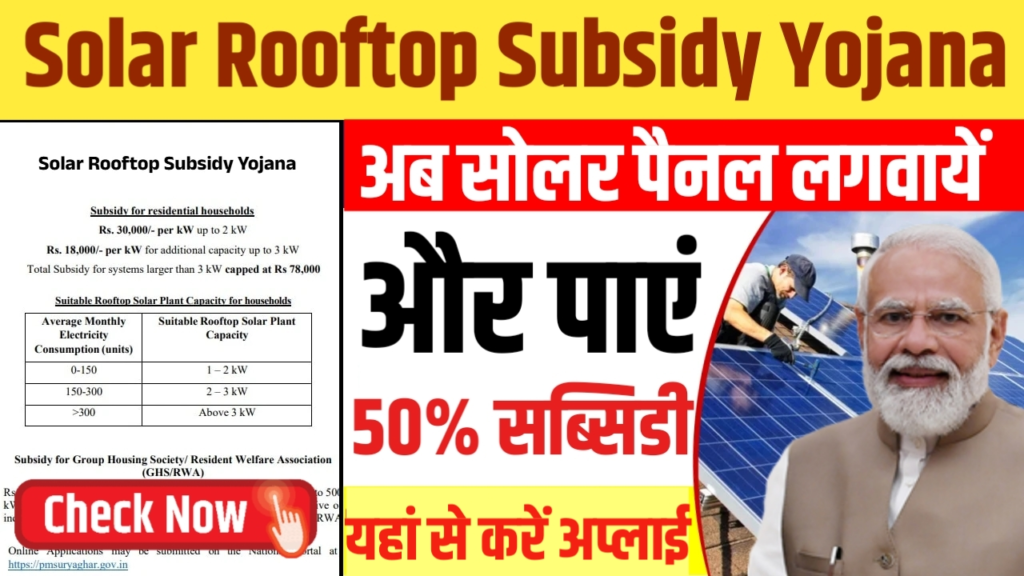 Solar Rooftop Subsidy Yojana