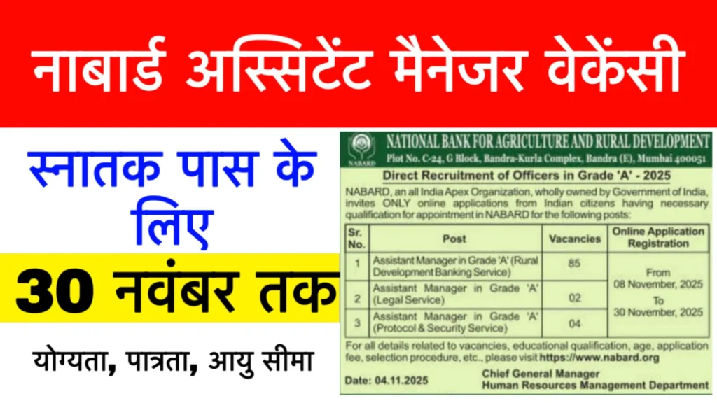 NABARD Assistant Manager Grade-A Recruitment