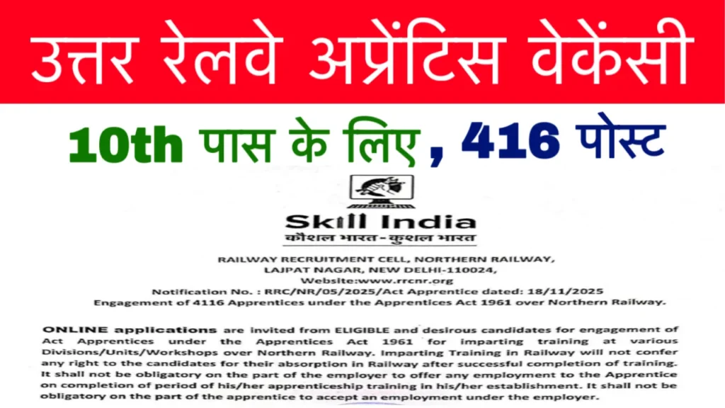 Northern Railway Recruitment 2025