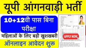 UP Anganwadi Bharti 2025 Online Apply