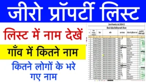 Zero Poverty List UP 2025